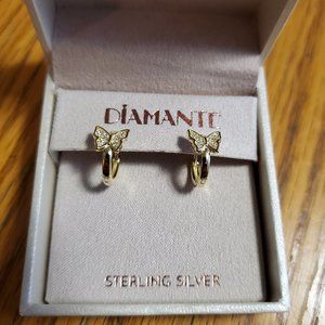 Butterfly Hoop Earrings